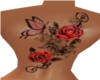 Butterfly n Rose Tattoo