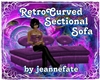 Retro Sectional Sofa Lav