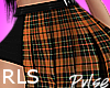 Plaid Skirt Orange | RLS
