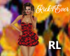 RED ROSES PARTY DRESS RL
