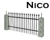 [Nico]Fence iron n stone