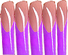 Purple Tips XL Nails