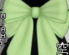 空 Hair Bow Green 空