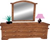 black and pink dresser