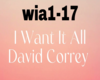 want it all david correy