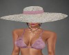 SM Soneri Pink Straw Hat