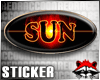 [RR] Flaming Sun Sticker