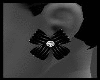 [xo]Goth bow earrings