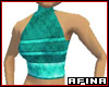 Aqua Halter Top