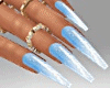 Ombre Nails | Gold Rings