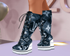 BLUE SNEAKER BOOTS