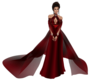 Blood red gown
