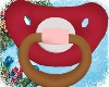 Baby Pink Xmas Pacifier
