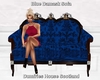 Blue Damask Sofa