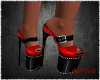 High heels red black