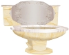 Pink&Gold Marbel Toilet