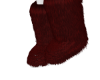 JEMMA2 DRK RED FUR BOOTS