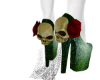 gr snakeskin Rose skull