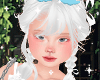 ♡ Hair White + Bow