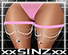 X AMY THIGH CHAINS PINK