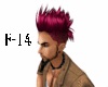 Red Mohawk hairstyle