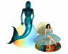 }Aquavida mermaid statue