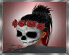 skull mask + roses