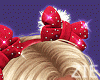 Santa Hair Bow Red