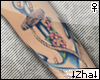 |Z| Flower Anchor Tattoo
