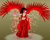 Magic Red Wings Goddess Gowns