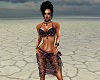 Black Pink Bikini w/wrap
