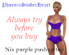 Nix purple pushup top