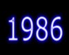 {J&P}1986 Blue Neon Sign