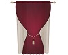 Burgandy & Beige Curtain