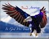Patriotic Eagle Sticker