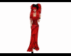 Victorian red gown long