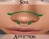 Nose Piercings - Green