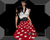 50's Red Dress / dots 5