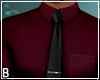 Maron Shirt Black Tie