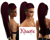 Long red purple braided