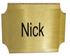 Nick wall plaque
