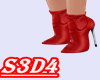 S3D4^^Red Short Boot