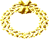 Gold Wreath Sticker 2