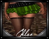 Green Skirt/Stockings