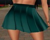 teal pleated skirt