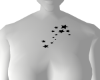 stars chest tattoo