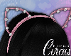 C` Pink Kitty Ears