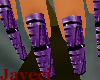 ]J[ PurpleBlack Nails
