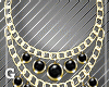 Gold Black Necklace
