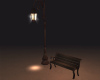 Bench with a lantern